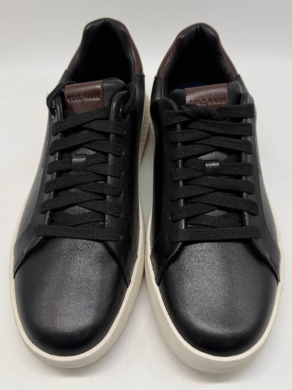 COLE HAAN BLACK LEATHER SNEAKER US MEN SIZE 8.5